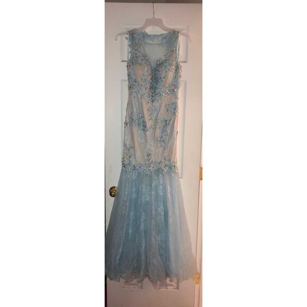 Light Blue Prom Dress Size 0 - image 5