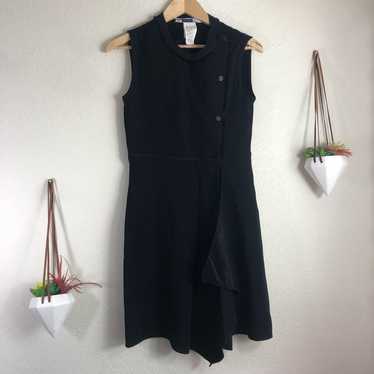 Sportmax Code by MaxMara black asymmetric dress