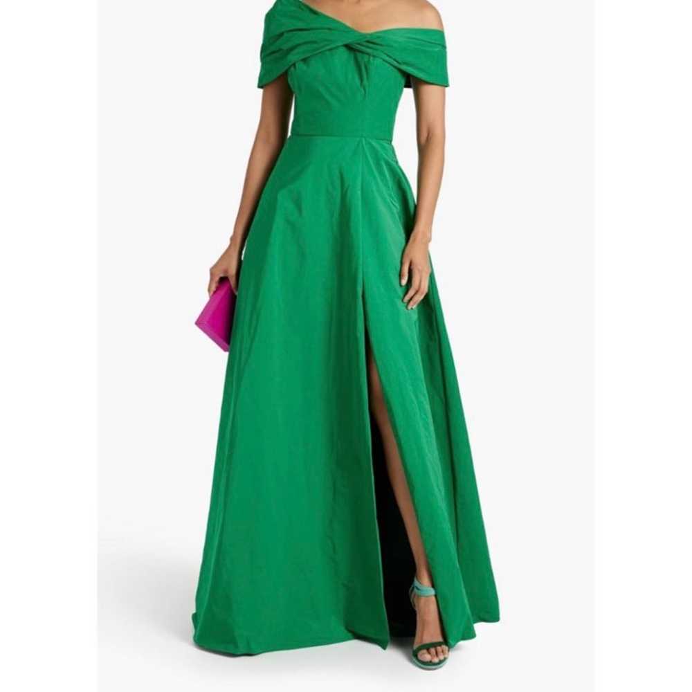 Green Marchessa Notte Tafeta Gown - image 3