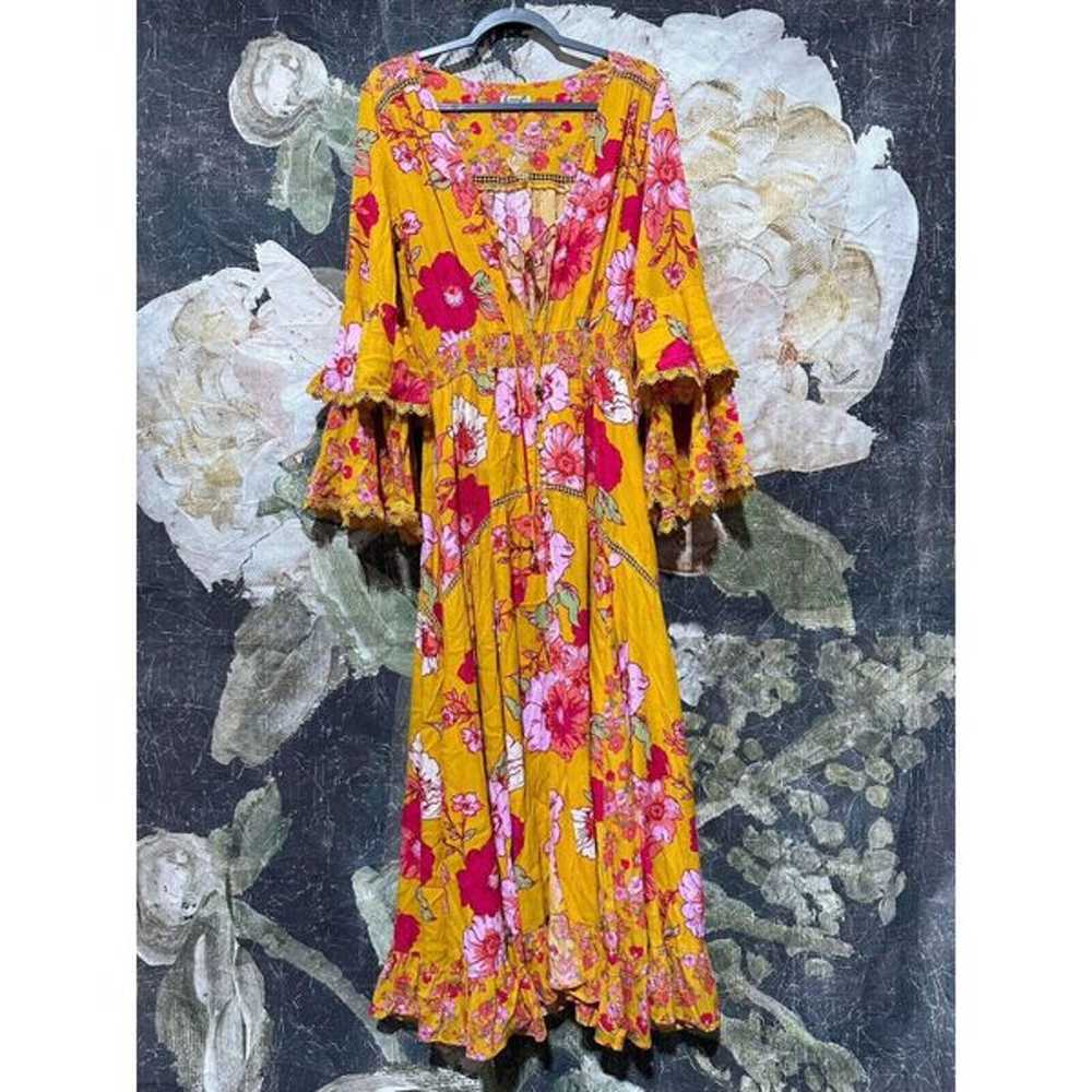 New Free People Printed Maxi Dress Size Small - image 6