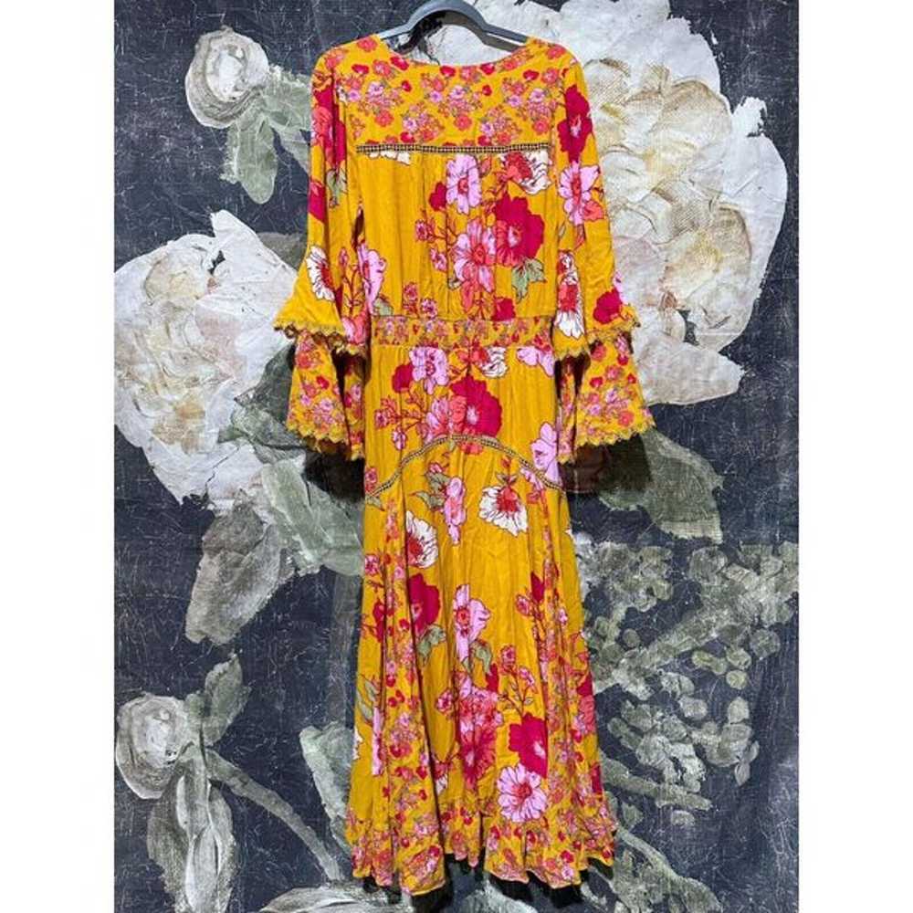 New Free People Printed Maxi Dress Size Small - image 9