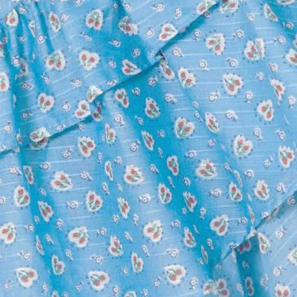 LoveShackFancy Maya Dress Ruffle Cotton Print Blu… - image 5