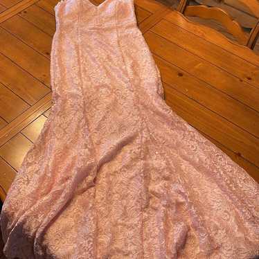 Elegant light pink gown