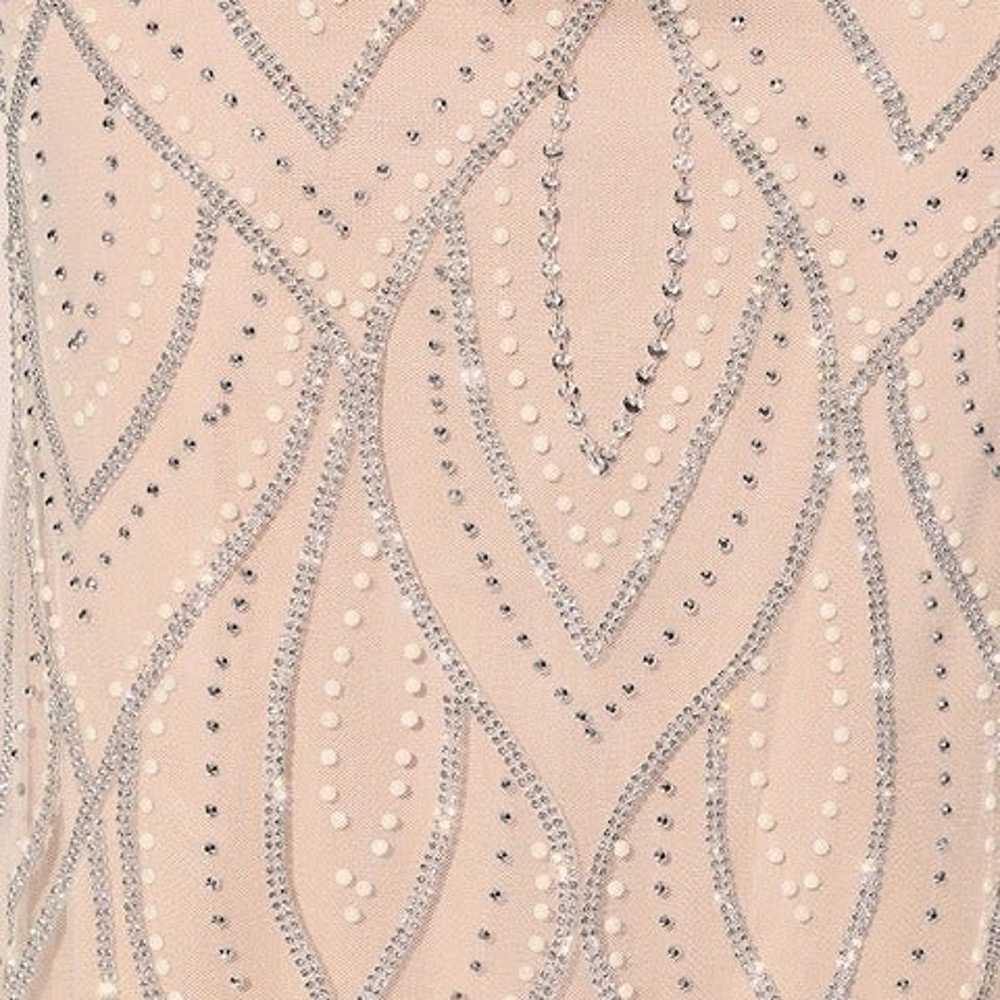 Luxe of a Lifetime Beige Beaded Mermaid Maxi Dress - image 5