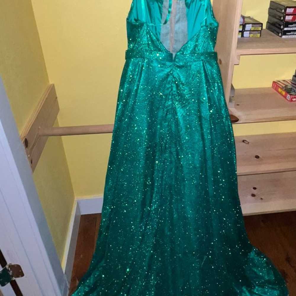 Emerald Green Prom Dress - image 4