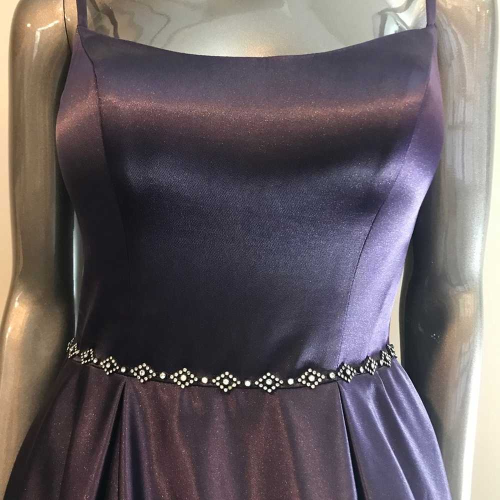 Madison James Dark Purple Ball Gown size 6 Prom H… - image 3