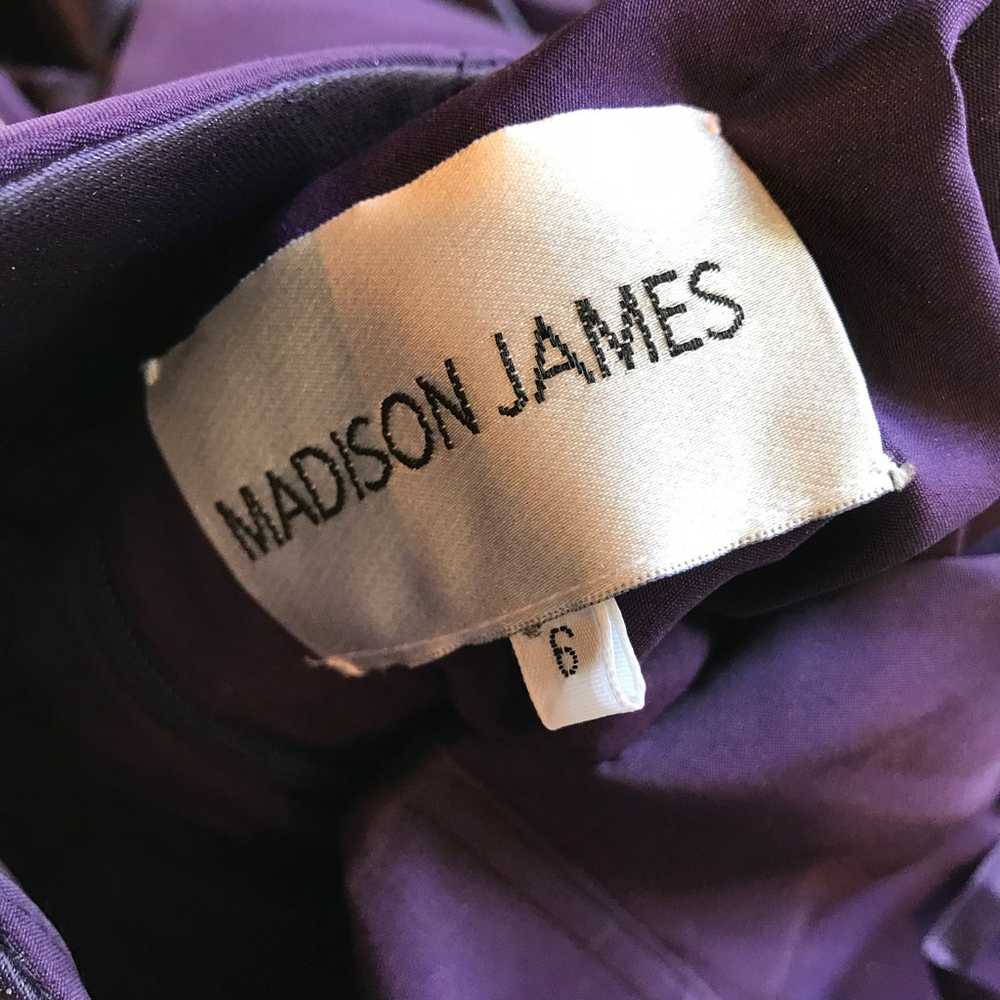 Madison James Dark Purple Ball Gown size 6 Prom H… - image 7