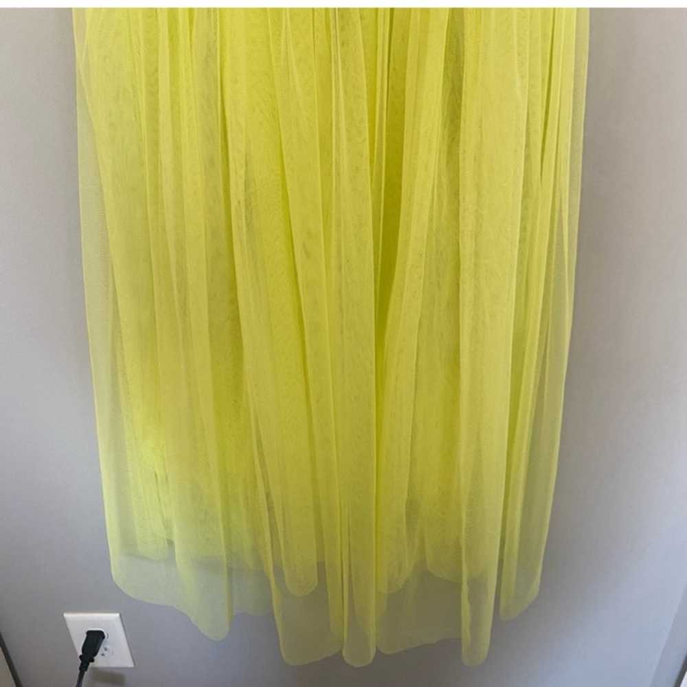 JCrew Collection Yellow ruched strapless tulle Mi… - image 7