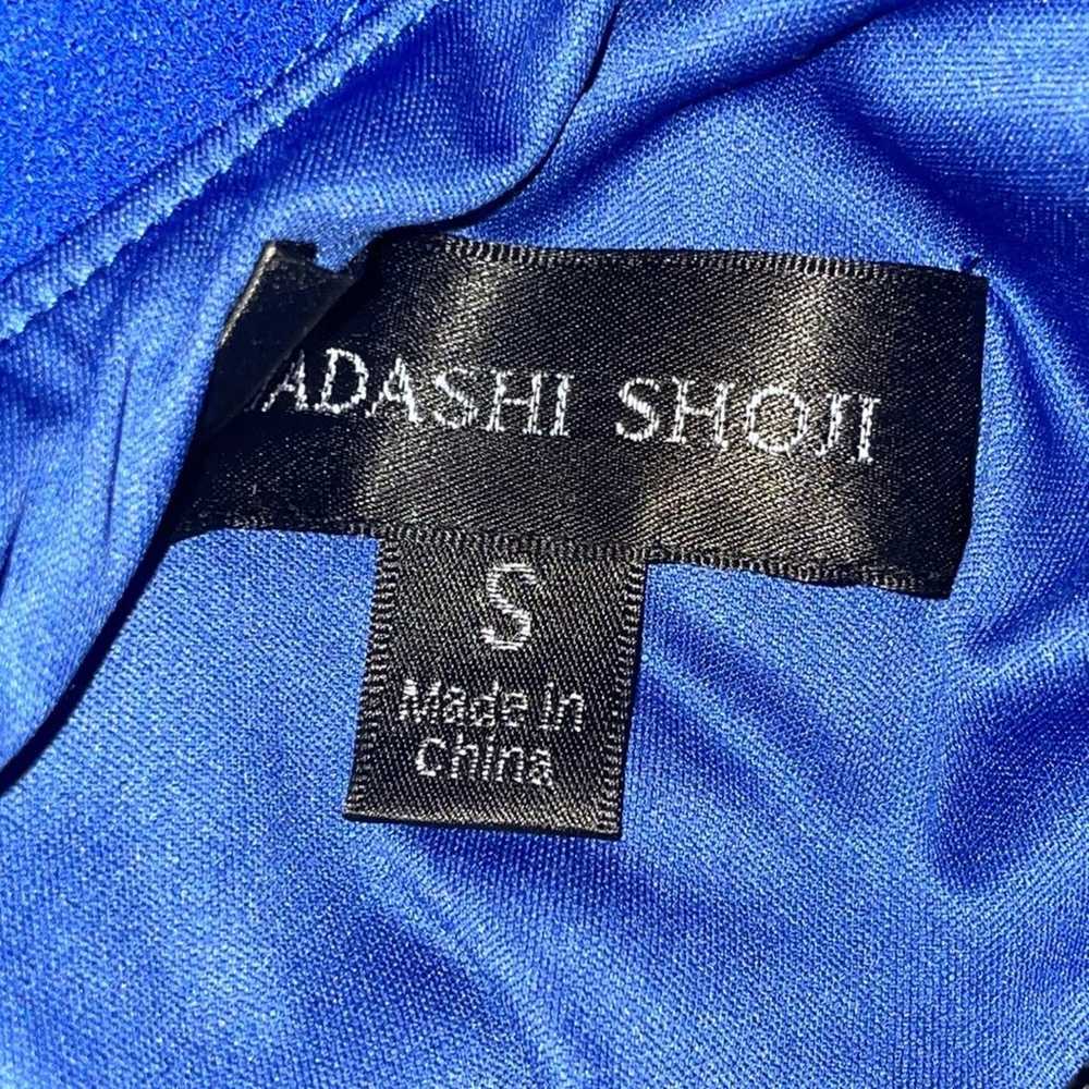 Tadashi Shoji Blue One Shoulder Formal Gown Size … - image 6
