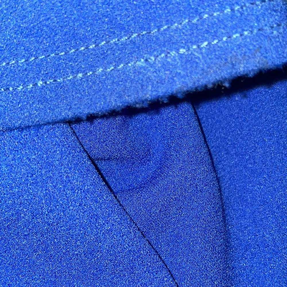 Tadashi Shoji Blue One Shoulder Formal Gown Size … - image 7