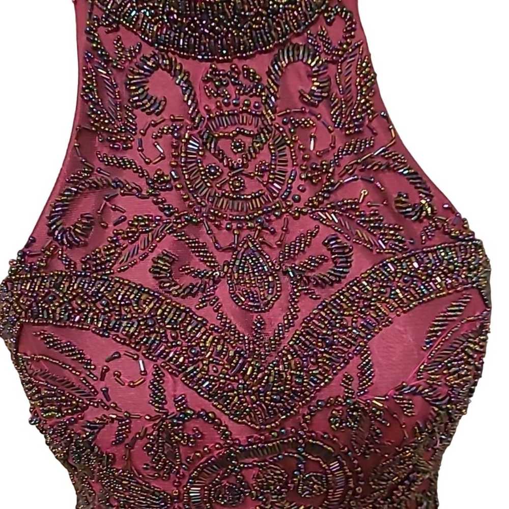 Sherri Hill 2 piece maroon dress - image 2