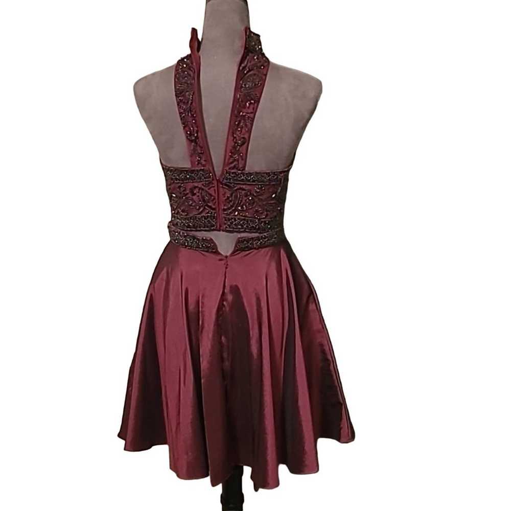 Sherri Hill 2 piece maroon dress - image 4