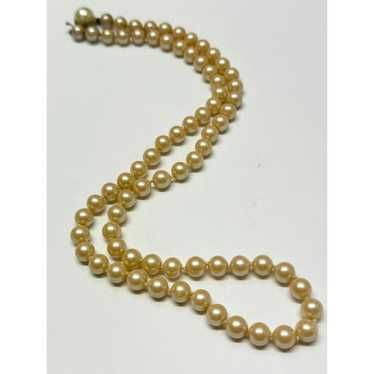 Vintage Vintage faux pearl beaded necklace - image 1