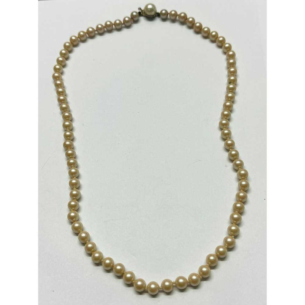 Vintage Vintage faux pearl beaded necklace - image 3