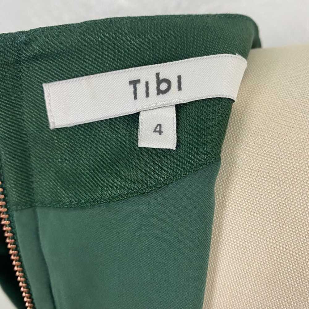 Tibi Marta Linen Blend Smocked Sleeve Midi Dress … - image 8