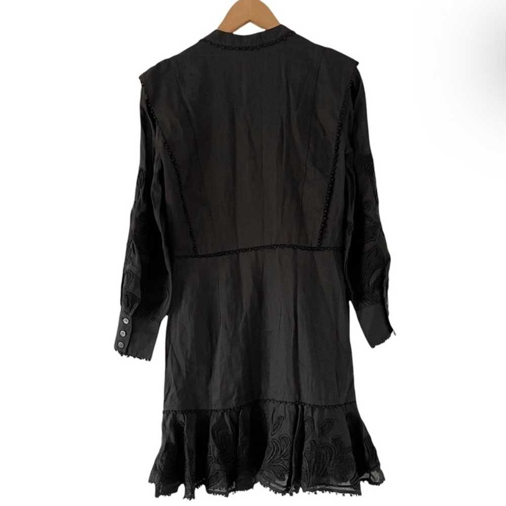 Veronica Beard Analeah Dress In Black Sz 6 - image 6