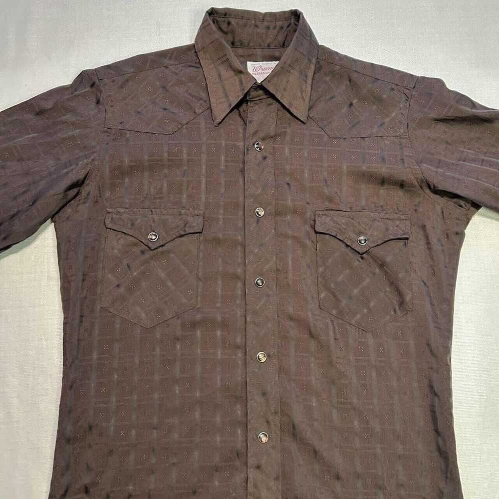 Wrangler Vintage Wrangler 70's western shirt long… - image 7