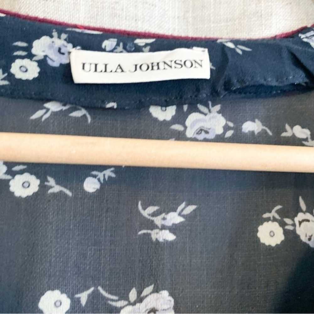 Ulla Johnson Gita 100% Silk Mini Dress Smocked Dr… - image 4