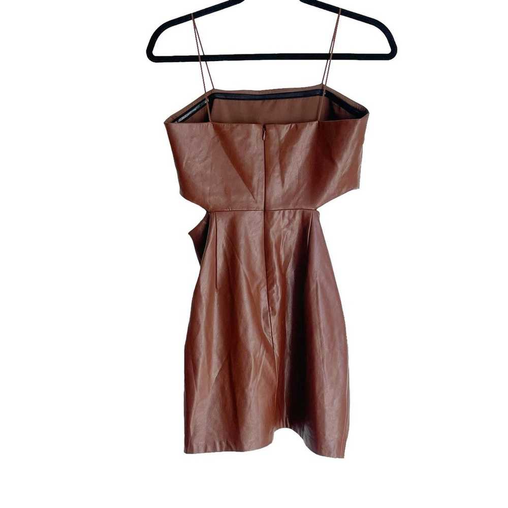 Amanda Uprichard Kloss Mini Dress Strapless in Br… - image 6