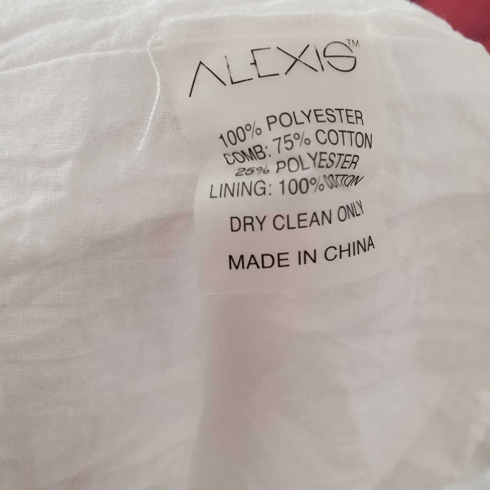 Alexis Calypso Ruffle White Mini Dress Size S - image 10