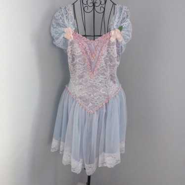 Vintage Barbie Swan Lake Coquette Dress - image 1