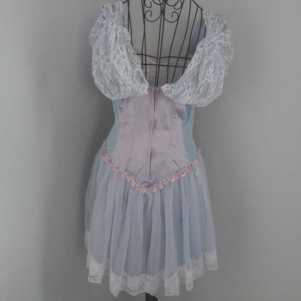 Vintage Barbie Swan Lake Coquette Dress - image 2