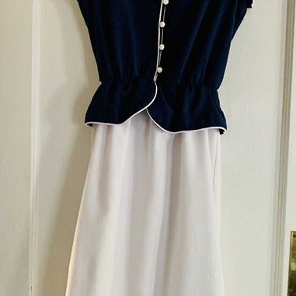 Vintage Stewardess Hostess Dress Size 9/10 Navy B… - image 8