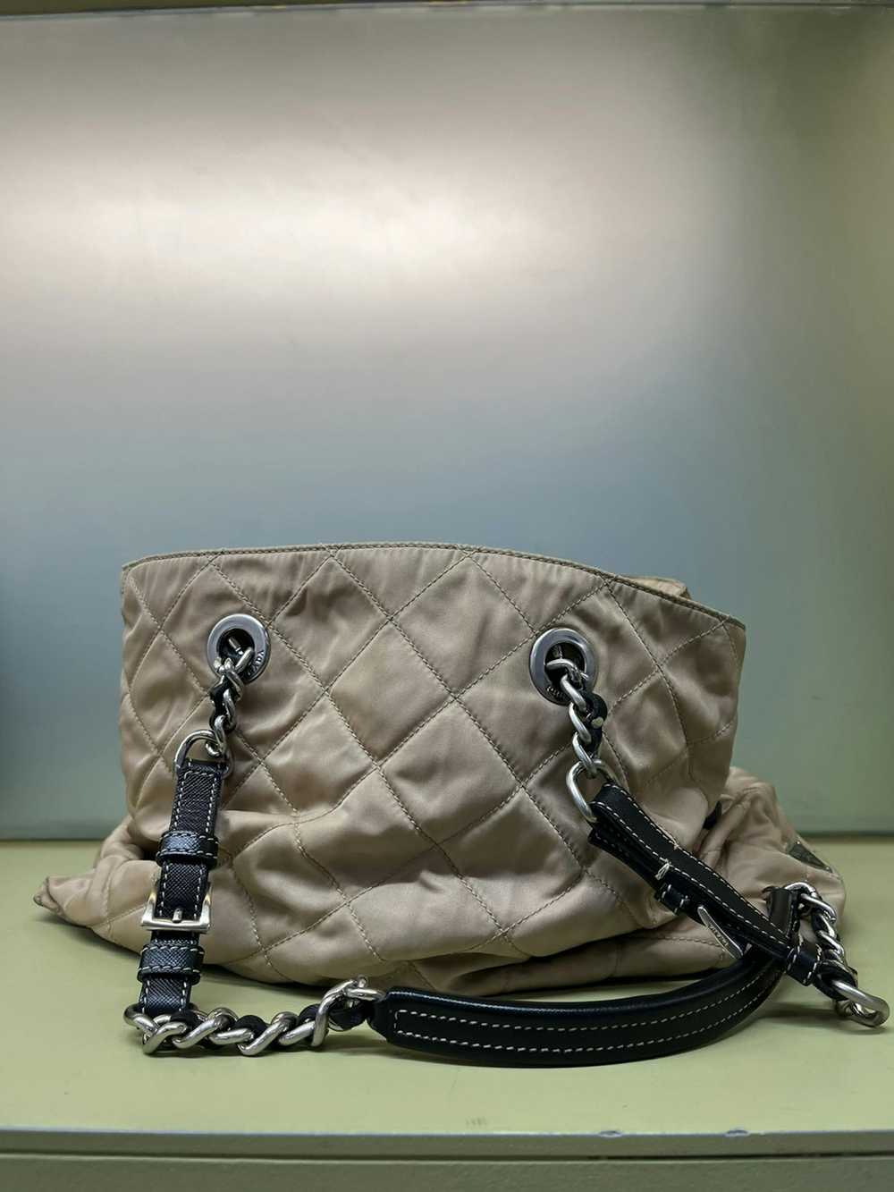 Prada Prada Logo Quilted Chain Shoulder Bag - image 4