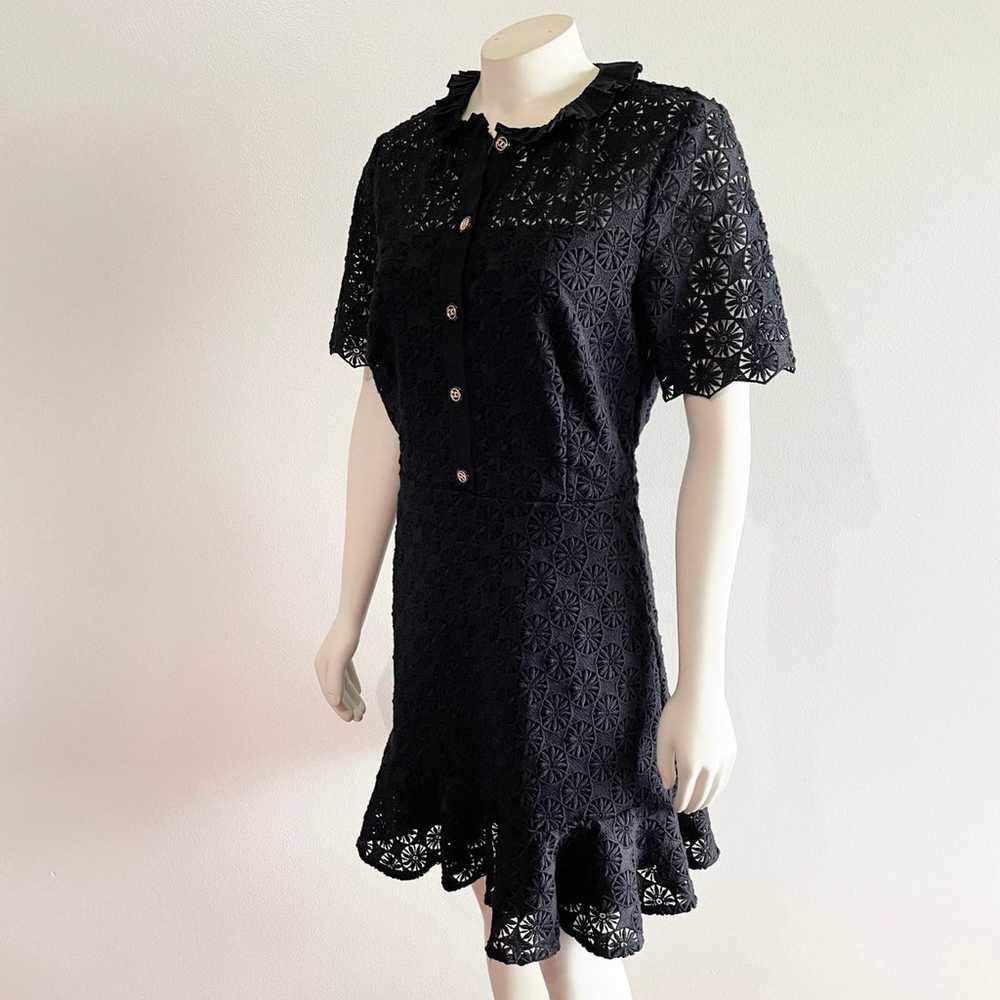 Sandro Paris Felia Crocheted Lace Mini Dress Blac… - image 9