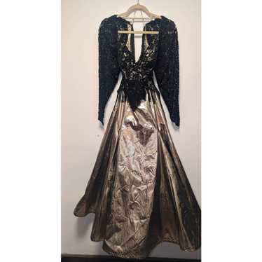 Women's Antonino Ballroom Gown Costume Gold Black 