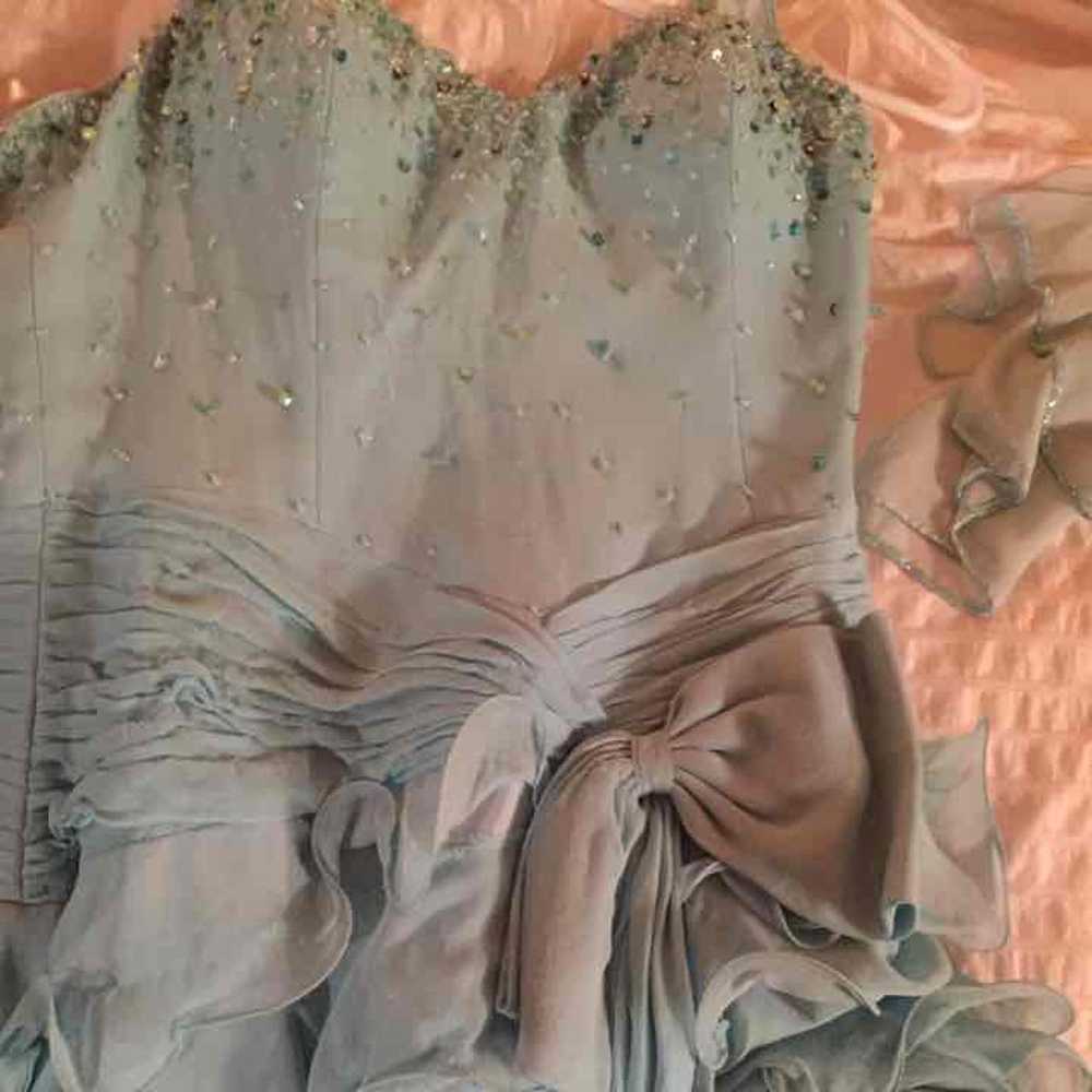 Worn Once Cassandra Stone Gown - image 2