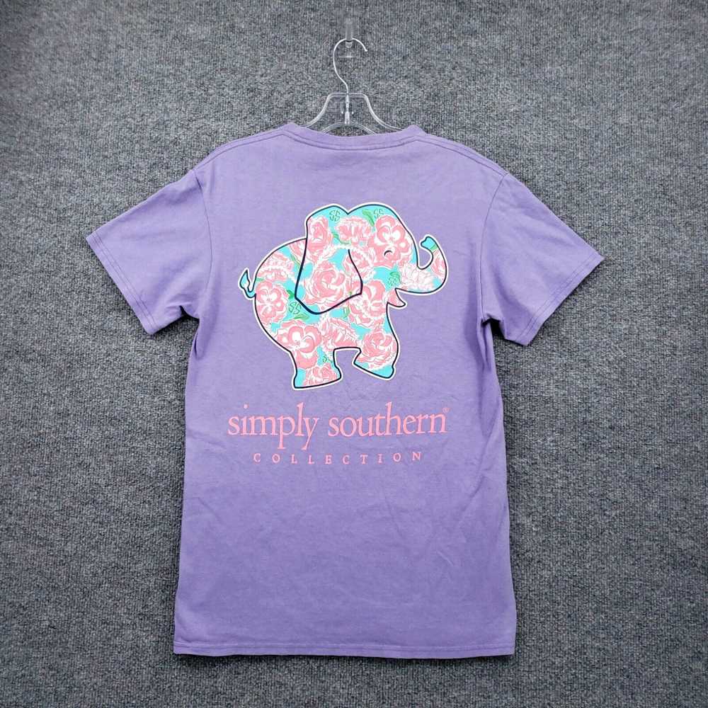 Vintage Simply Southern T Shirt Womens S Small Pu… - image 2