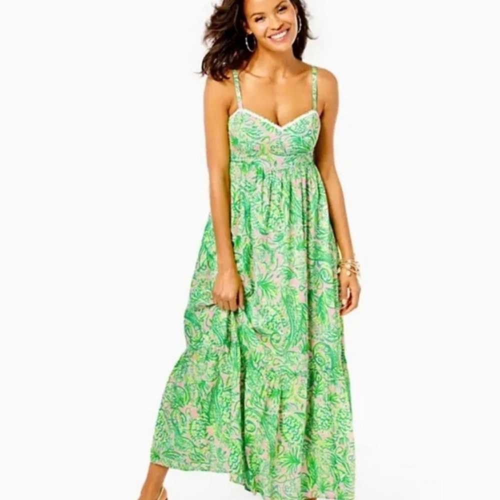 Lilly Pulitzer, Heidi cotton maxi dress
Mandevill… - image 6