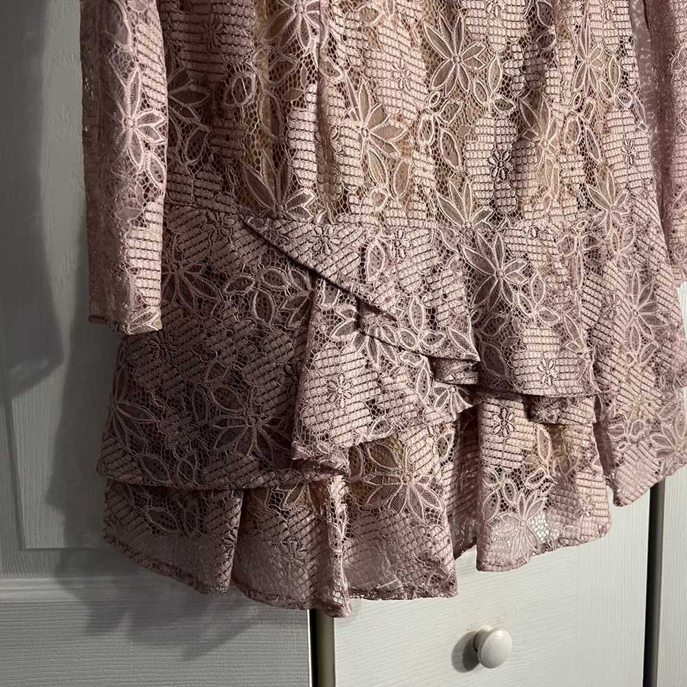 BCBGMAXAZRIA Lace Ruffle “Lysa” Dress - image 8
