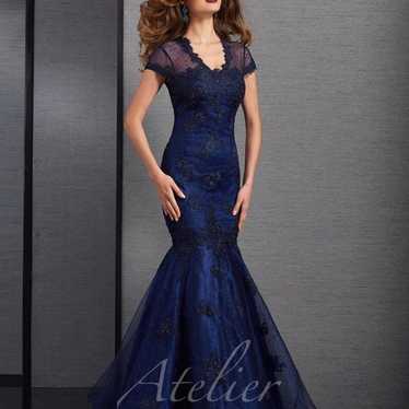 navy formal gown