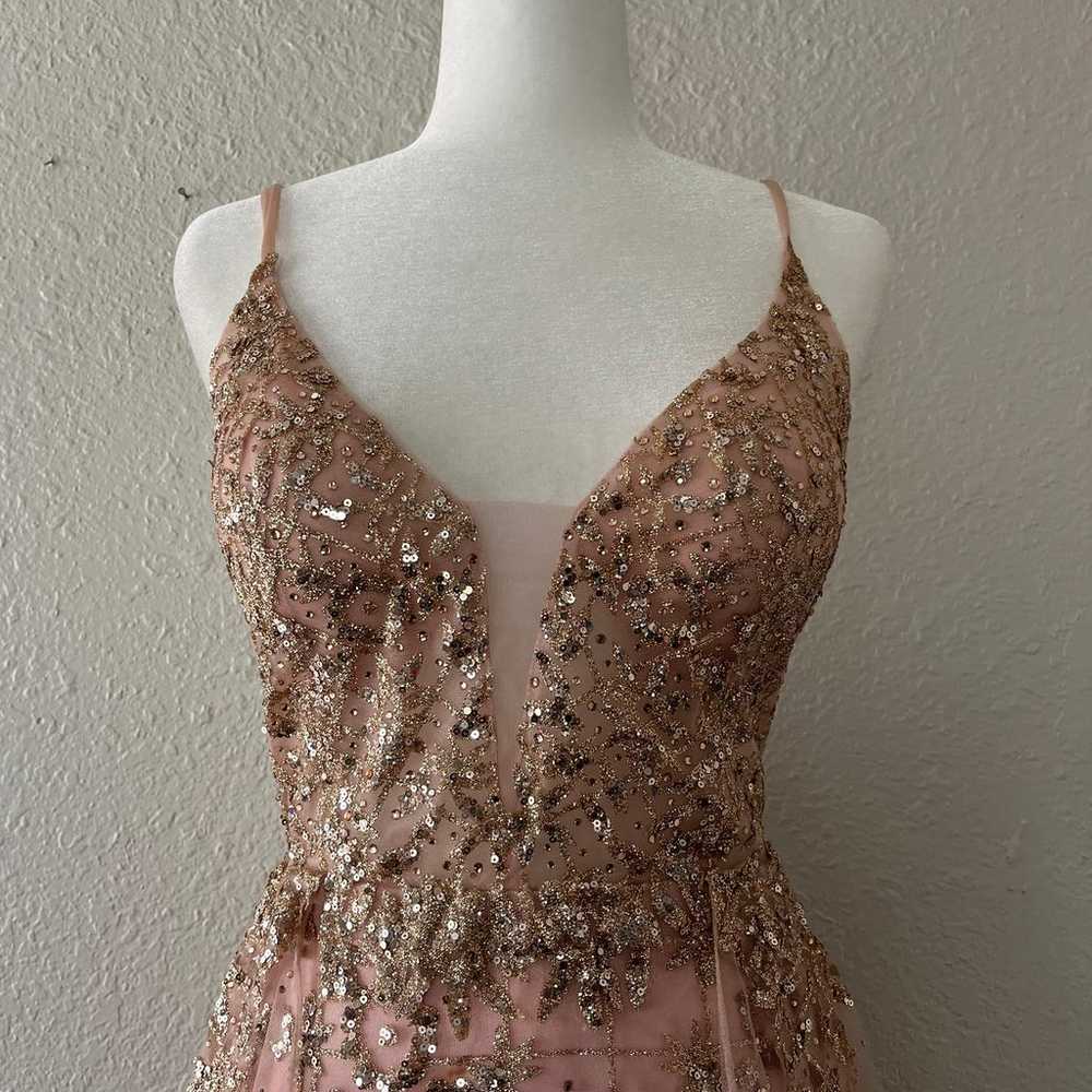 Sparkly chiffon princess evening gown - image 2