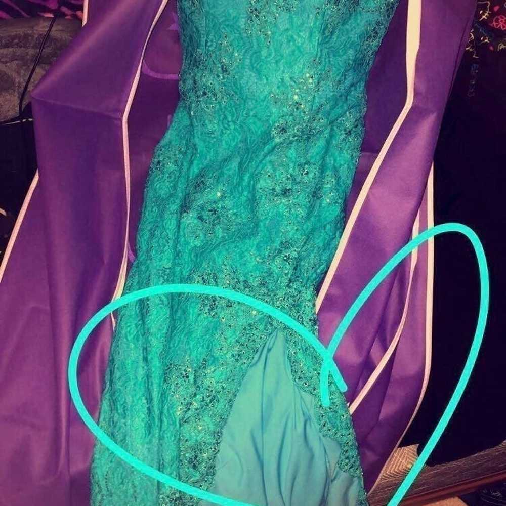 Turquoise Prom Dress - image 1