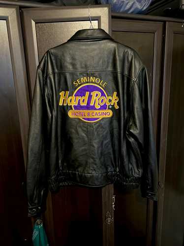 Vintage Black Vintage Hard Rock Hotel Leather Jack
