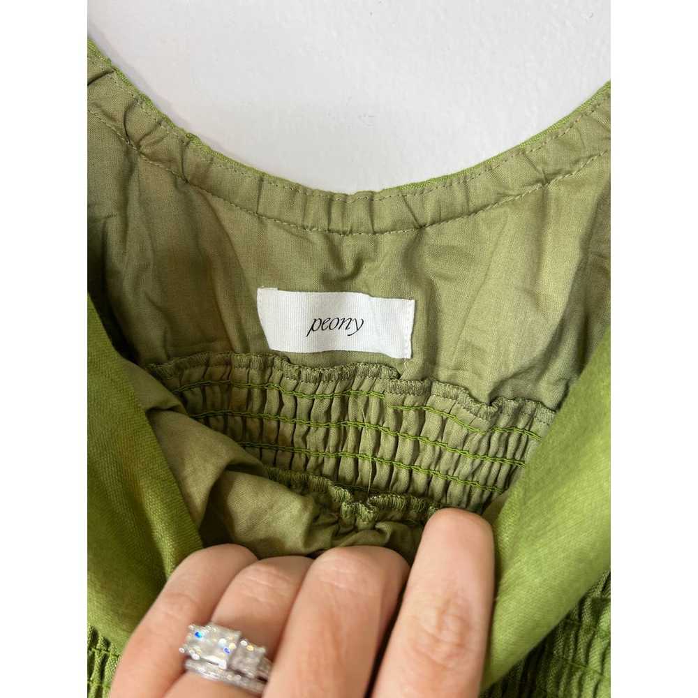 Peony Smocked Puff Sleeves Mini Dress Women's Oli… - image 4