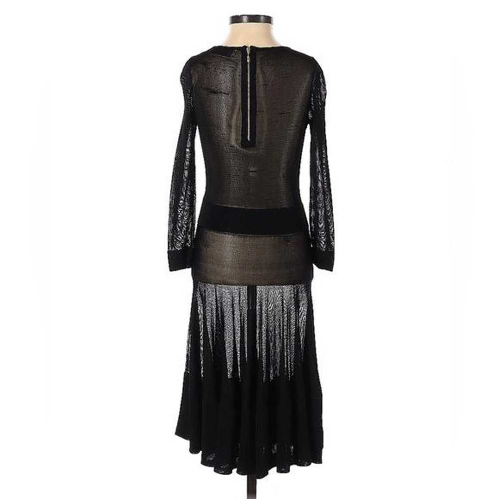 ALC Sheer Black Cocktail Dress - image 2