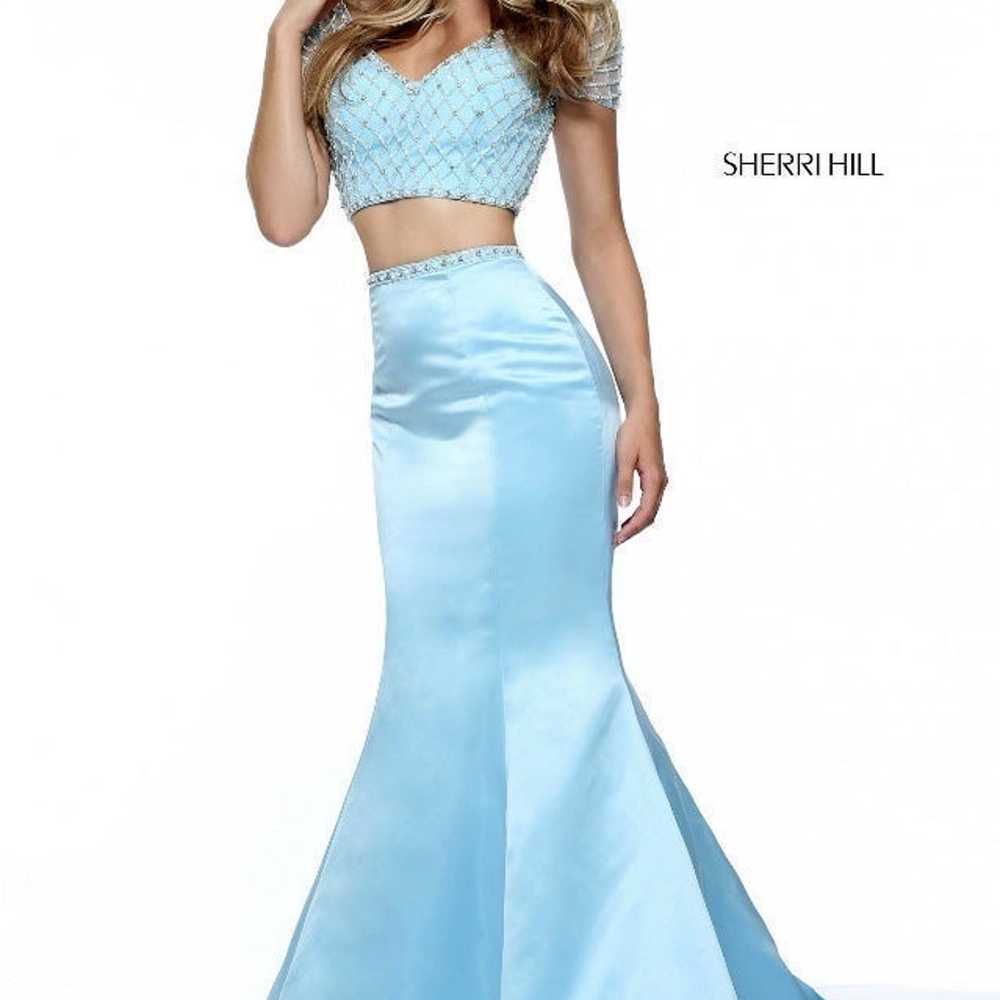 Sherri Hill Blue Gown - image 3