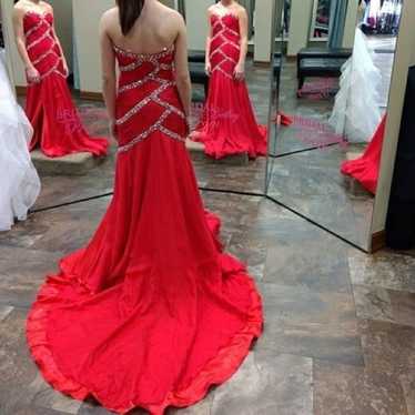 Rachel Allan Prima Donna Prom Pageant Dress Red S… - image 1