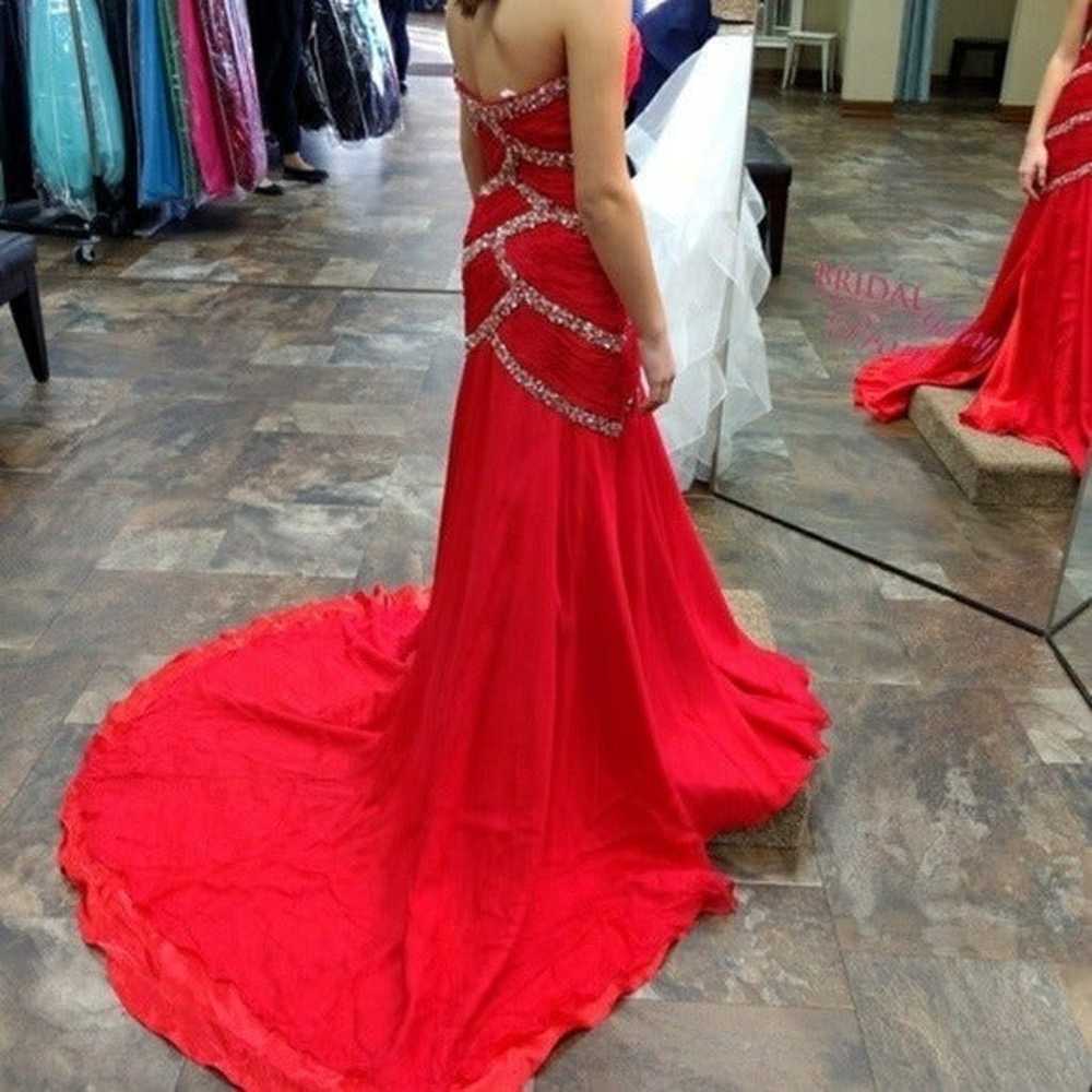 Rachel Allan Prima Donna Prom Pageant Dress Red S… - image 3
