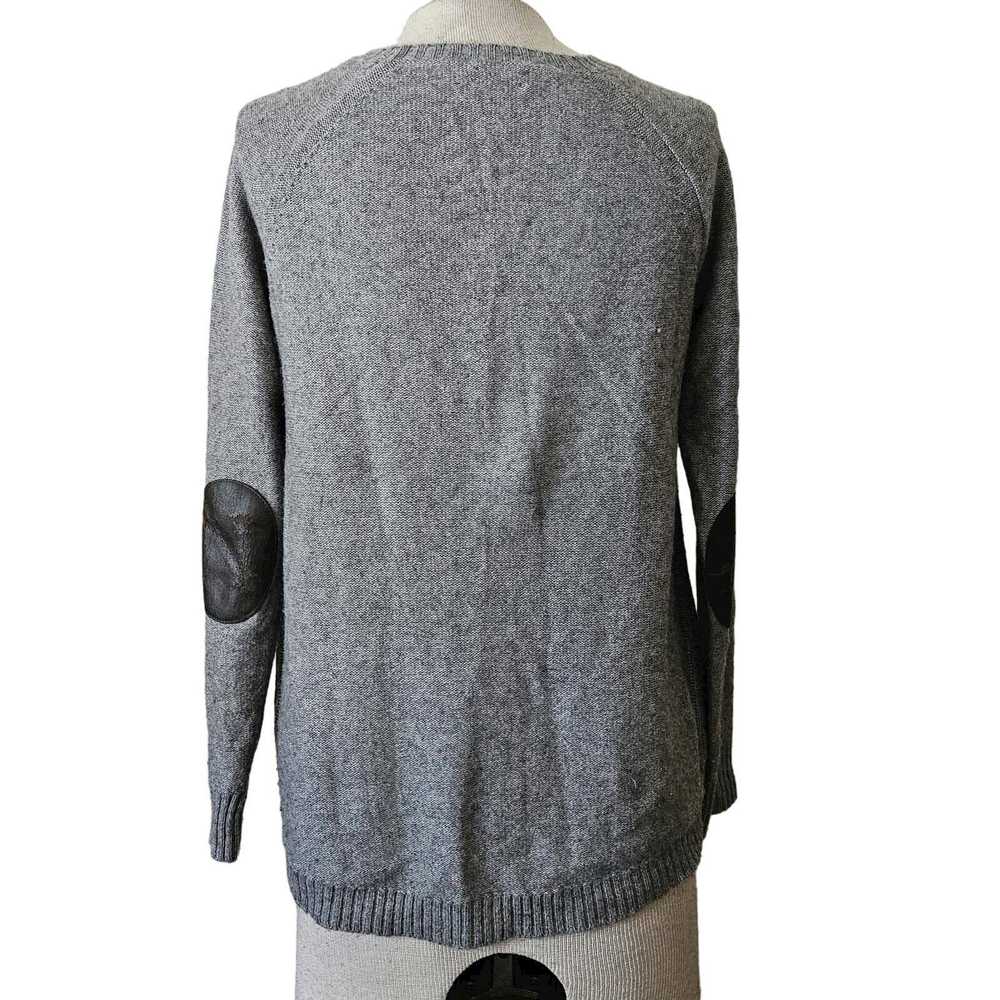 J.Crew J Crew Merino Wool Blend Grey Sweater with… - image 3