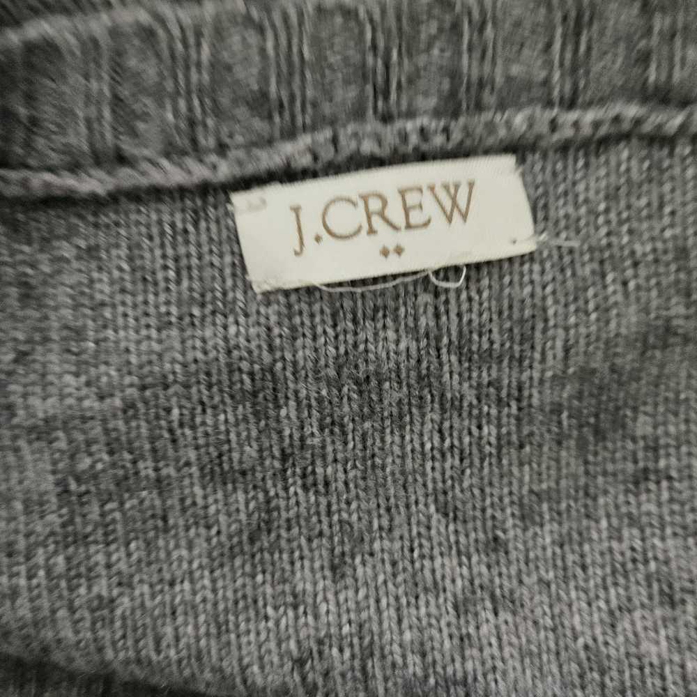 J.Crew J Crew Merino Wool Blend Grey Sweater with… - image 6