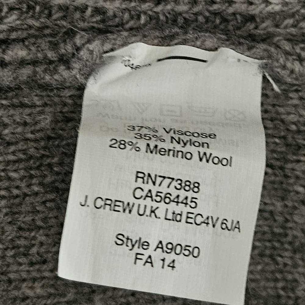 J.Crew J Crew Merino Wool Blend Grey Sweater with… - image 7