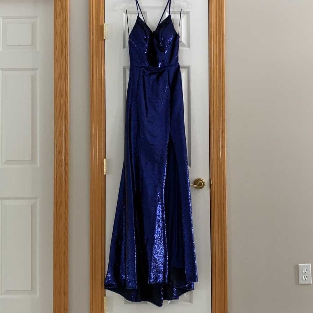Colette by Mon Cheri blue dress - image 3