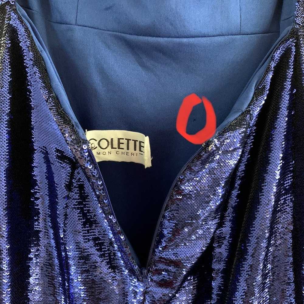 Colette by Mon Cheri blue dress - image 9