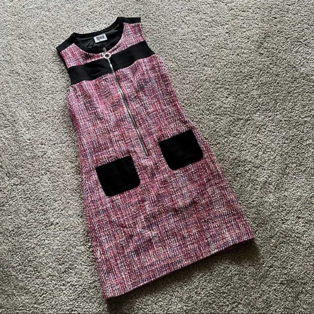 Sonia Rykiel tweed mod shift mini dress - image 2