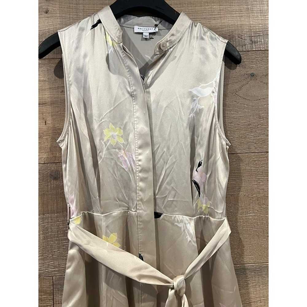 NWOT Equipment Clevete Floral silk Shirt Dress SI… - image 9